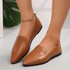 Fashion Fashion Slip on Loafers 2025 Woman Shoes Breathable Ballet Shallow Flats Women Soft Bottom Pointed Toe Boat Shoes Plus Size 43