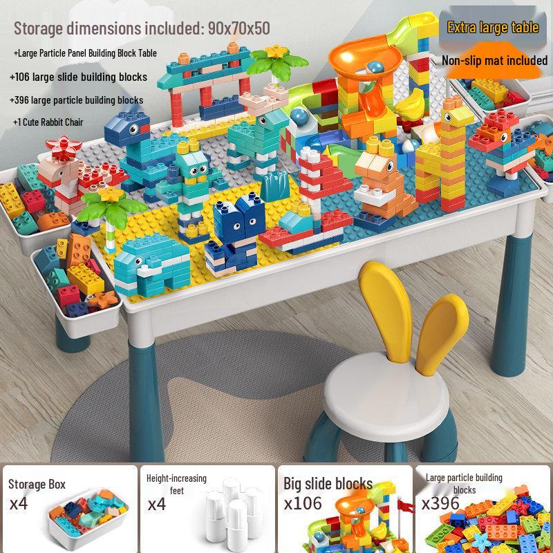 2026 New Model: Children's Educational Building Block Table, Multifunctional Puzzle Game for Ages 3-6