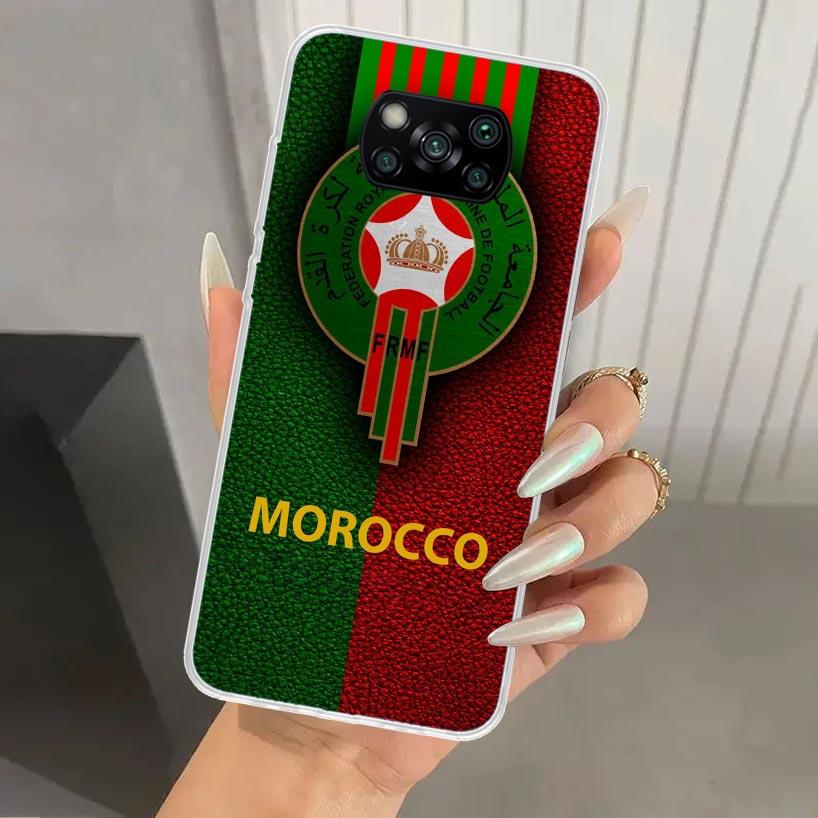 

Чехол для телефона Флаг Марокко для Xiaomi Poco X5 X6 X7 Pro F7 Ultra M7 Redmi 15 15C 13 13C 12 12C 10 10A 10C 9 9A 9C 9T Оболочка Poco X7 Redmi 9T
