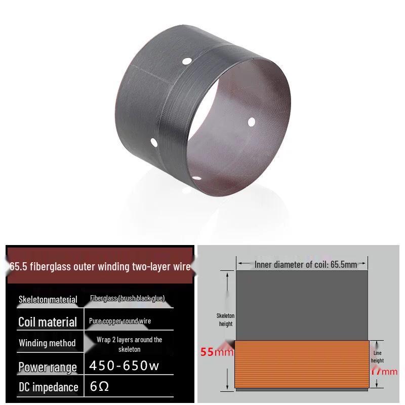 63.8-65.5mm Bass Voice Coil Options for 8-15 Inch Speaker Repair