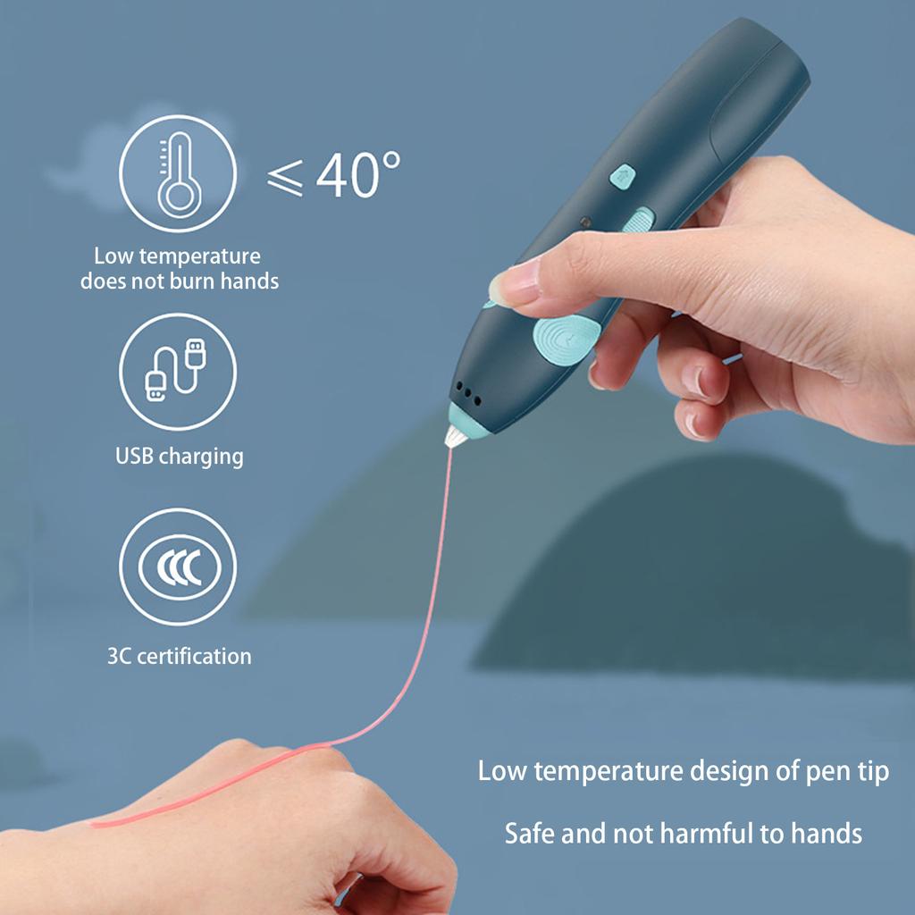 3D Printing Painting Pen Set Low Temperature Wireless Creative Toy DIY Stereoscopic Painting Pen