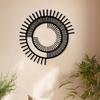 Modern Geometric Circle Metal Wall Art Sculpture for Gallery Office Studio Iron Decor Holiday Gift
