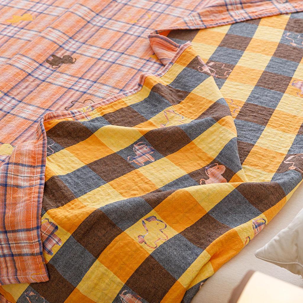 Spring & Summer 100% Cotton Triple-Layer Gauze Cooling Quilt for Home and Office