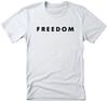 T-shirt Unisexe Blanc Freedom Charlie Kirk