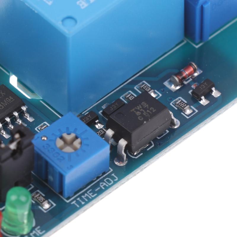 Adjustable Time Delay Relay Module 5V/12V Dc Turn On /Delay Turn Off Relay Switch Module With Timer Relays Board