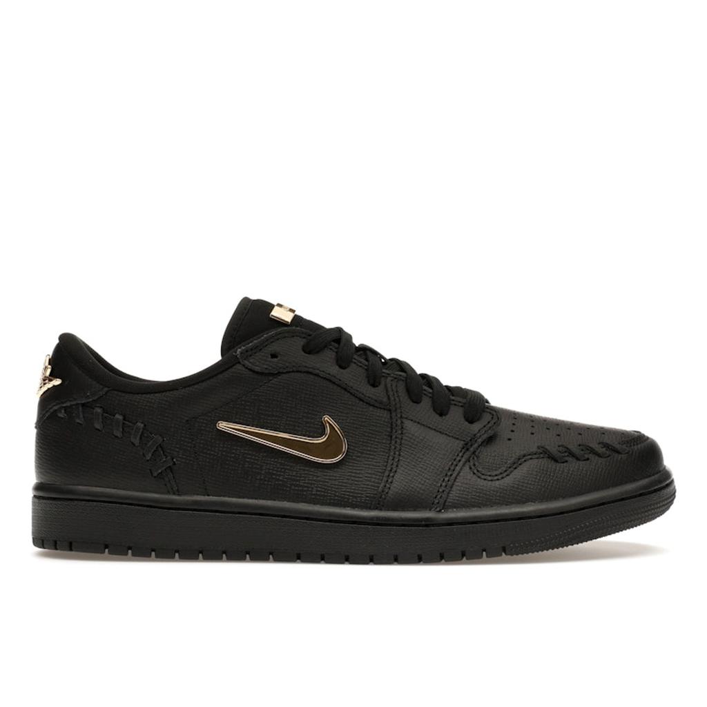 Air Jordan 1 Low Method of Make Black Women Sneakers Metallic-Gold FN5032-007