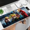 1Pc Lego Marvel Heroes Gaming Mouse Pad Keyboard Desk Mat Non-slip Rubber Lock Edge Waterproof Computer Mousepad for Office Home Decor K1757
