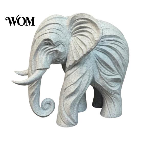 3D Printing Elephant Figurine Printed Figurine, One-Piece Molding, Cute Simulated Unique Artistic Sculpture Model, Desktop Ornament for Home,