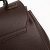 Dámská crossbody taška s klopou a čtvercovou přezkou, vzor liči