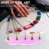 1Set Nail Tips Display Stand Aesthetic Functional Widely Used for Nail Art Practice and Decoration Press on Nails Stand