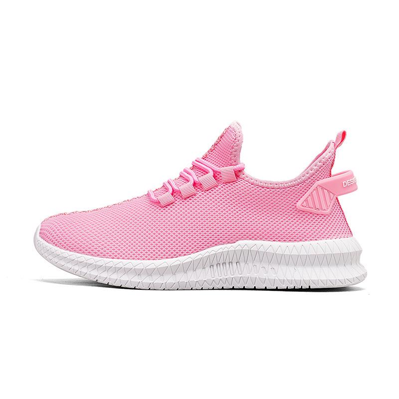 2025 Men's Flyknit White Mesh Sneakers: Plus Size, Casual Sports Shoes for Summer & Autumn