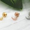 Women's Daily Basic Moon Piercing (Single)