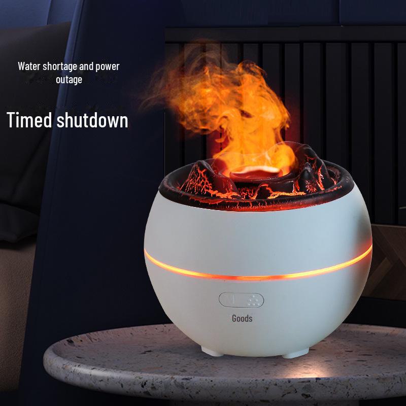 Simulierter Lava-Vulkan-Aromatherapie-Nachtlicht, USB-Diffusor und Luftbefeuchter