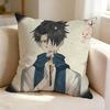 Anime RRay TThe PPromised Neverland Pillow Case Square DoubleSided Sofa Cushion Cover Bedroom Bedside Pillow