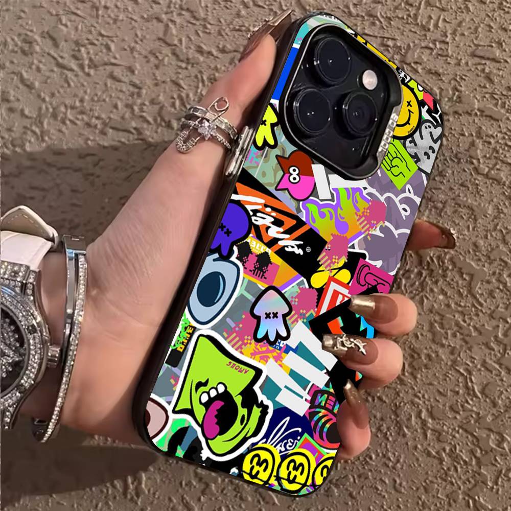 Game S-Splatoon Phone Case for iPhone 17,16,15,14,13,12,11,Pro,X,Xs,Max,Plus Shockproof Cover