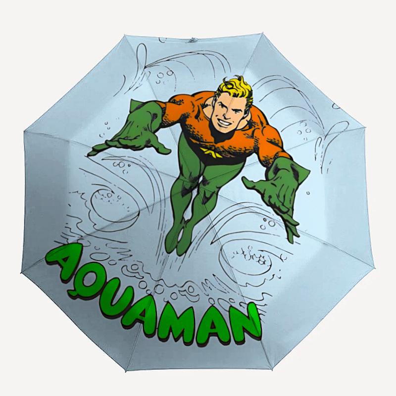 1pc Aquaman, Superhero Automatic Open/Close Umbrella, Christmas Gift for Men Women, Daily Travel Outdoor Use yy251101213
