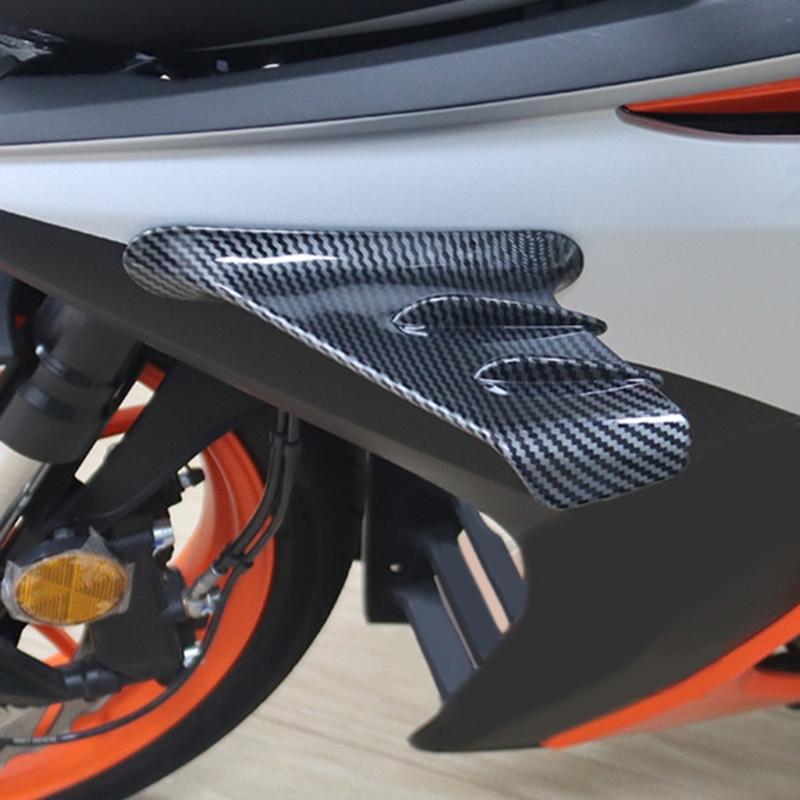 Motorrad Aerodynamische Seitenflügel Spoiler Universal ABS Verkleidung Flügel Deflektor Mehrfarbig für Street Bikes