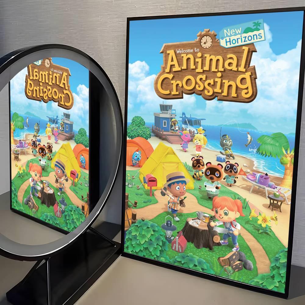 Animal Crossing New Horizons Diamantmalerei DIY Kunst Voll Runde Quadratische Diamantmosaik Heimdekoration Kindergeschenk