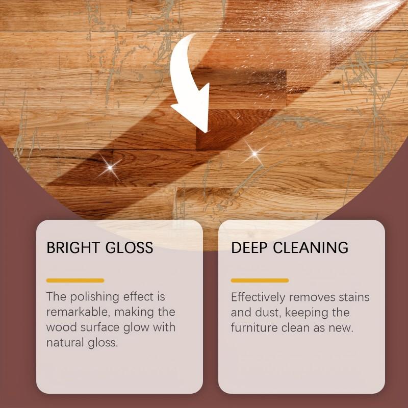 High-Quality Solid Wood Furniture Polish & Brightener, Glossy Polish for Maintaining Solid Wood Floors And Furniture.with sponge