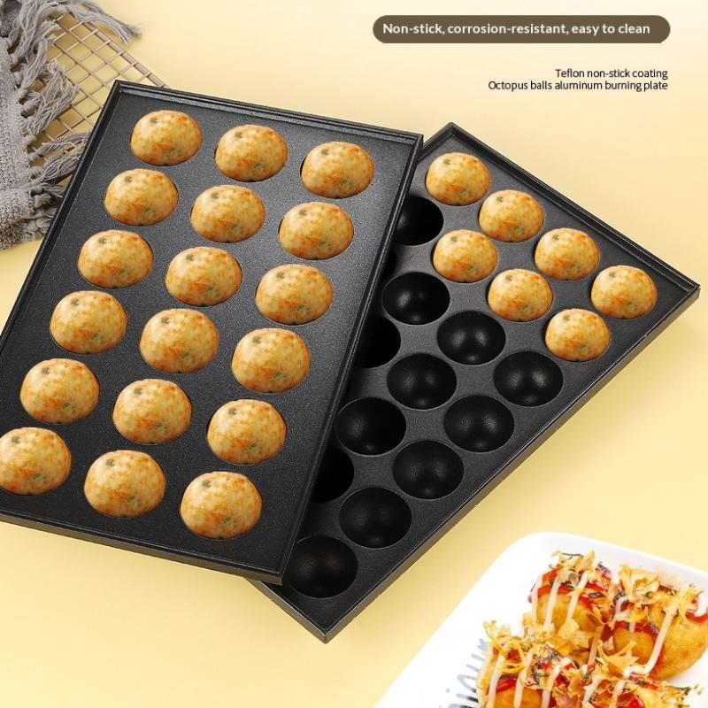 28 Hole Food Grade Non Stick Octopus Meatball Baking Tray, Quail Eggs, Fish Balls, Cakes, Essential For Outdoor Family Picnics
