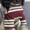 Dog Shirts Striped T-Shirt, Summer Pet Clothes for Small Dogs, Breathable Soft Puppy Apparel Cat Tee