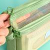Borsa Multifunzionale a Rete con Cerniera Borsa Trasparente per Archiviazione Dati Materiale Scolastico Ufficio
