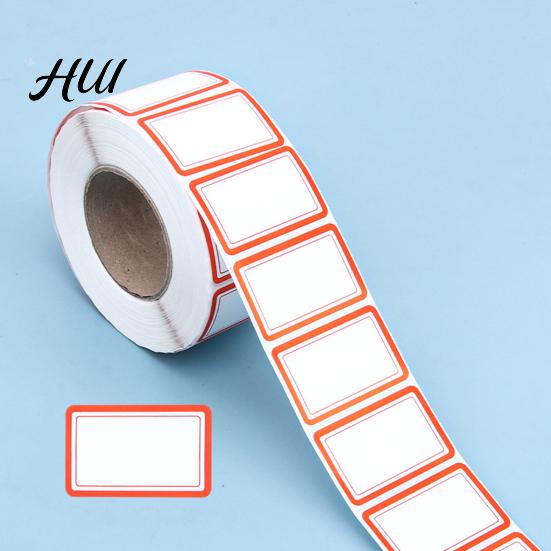 Etichette Rosse e Blu 1000 Pezzi Adesivi Etichetta per Organizzazione, Codifica Colore Etichette Autoadesive per Nomi, Facili da Scrivere a Mano, Staccabili e Rimuovibili