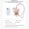 Portable Reel Strap Badge Holder with Lanyard Male Wallet Neck Strap Card Holder  Male