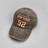 Embroidery Letter Wide Brim Baseball Cap Men And Women American Retro Retro Sunshade Fashion Cap