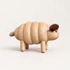 Solid Beech Wood Sheep Figurine Hand-Crafted for Mantel, Child's Room