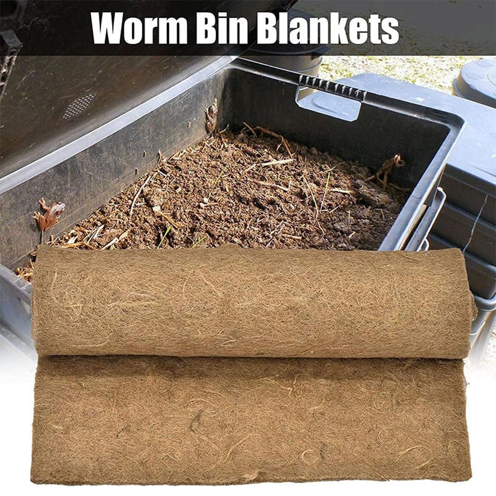 

Jute Worm Blanket , Reusable Breathable Mat for Compost Cups, Worm Farms, Worm Bags, Compost Bins & Worm Box Blanket Pads One Size жовтий