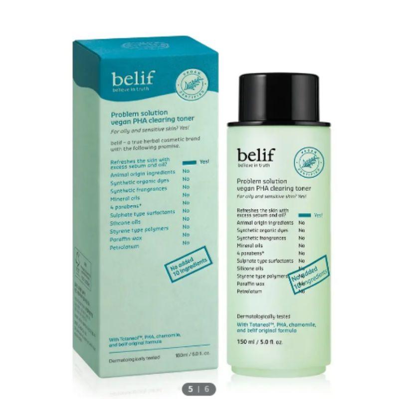 belif Problem Solution Vegan PHA Clearing Toner 150ml