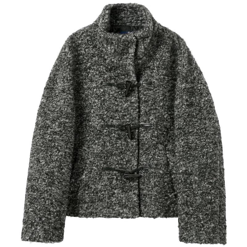 Sancai Women's 2025 Winter Boucle Wool Short Coat