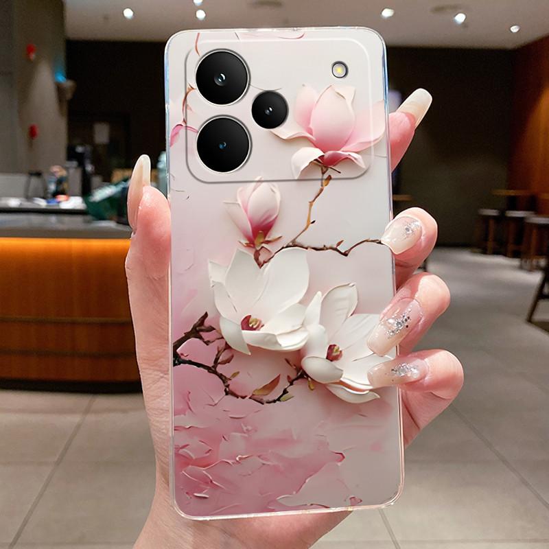 Phone Case For OPPO Realme P4 Coque Realme P4 Pro Funda P4PRO Butterfly Protective Casing Transparent Soft Silicone TPU Cover
