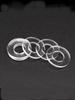 PVC Waterproof Insulating Gasket: Leakproof, Transparent Soft Pad Round Washer.