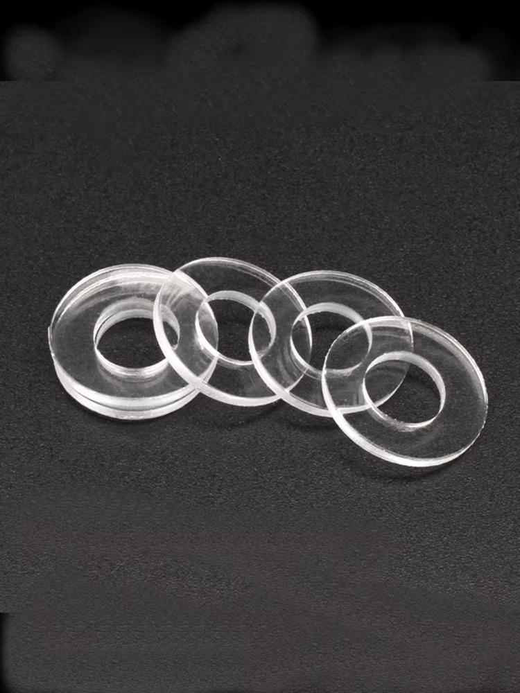 PVC Waterproof Insulating Gasket: Leakproof, Transparent Soft Pad Round Washer.
