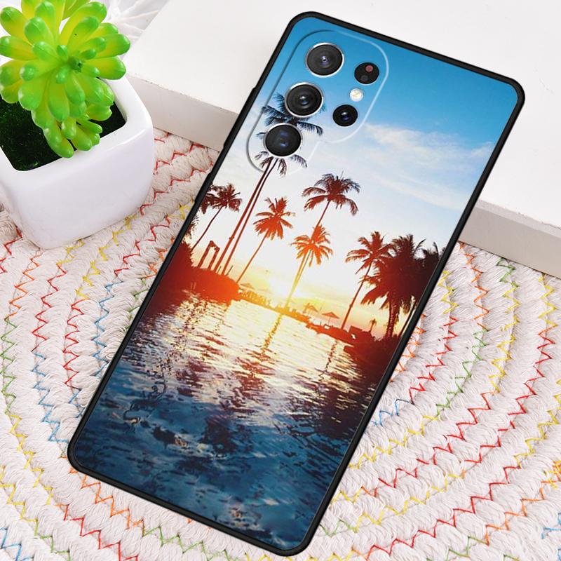 Aloha Hawaii Hawaiian Beach Palms Phone Case for Samsung Galaxy Note 10 Pro S26 Ultra S23 S24 FE S25 S21 S22 PLUS Cove