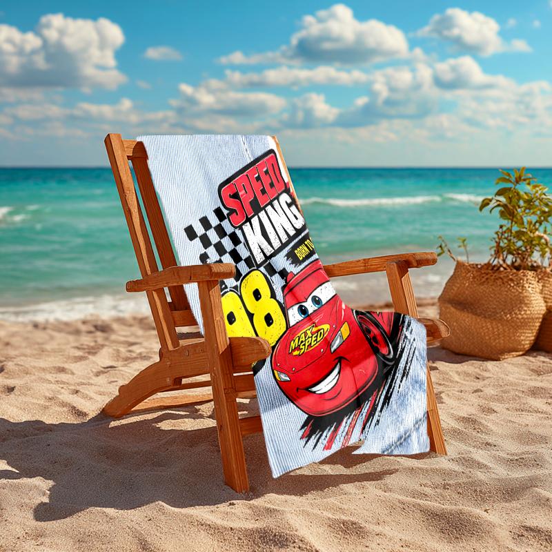 Lightning McQueen Beach Towel Outdoor Camping Beach Towel for Vacation Swim Outdoor Pool Absorbent Bath Towel