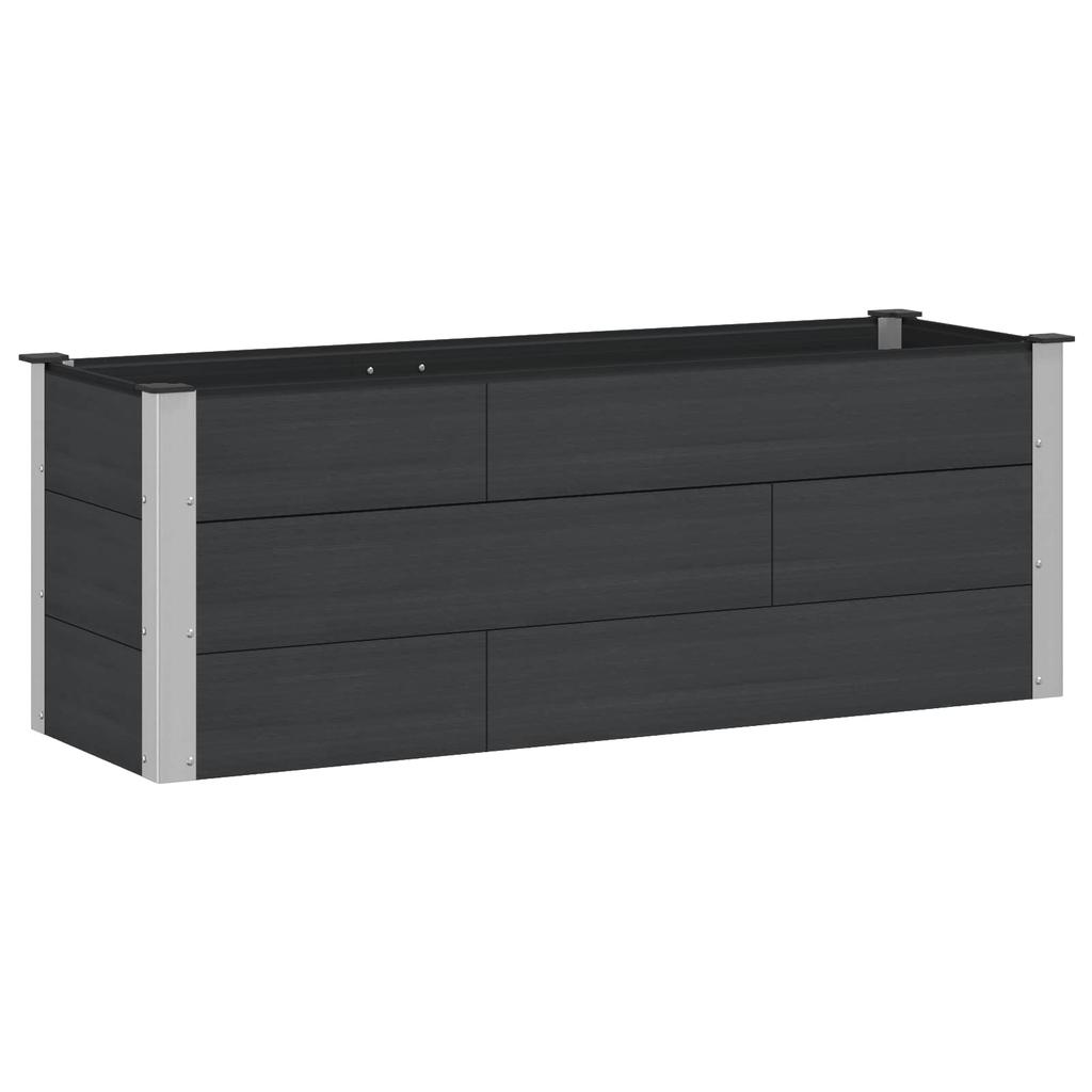 Raised Garden Bed Black 150 X 50 X 54 Cm
