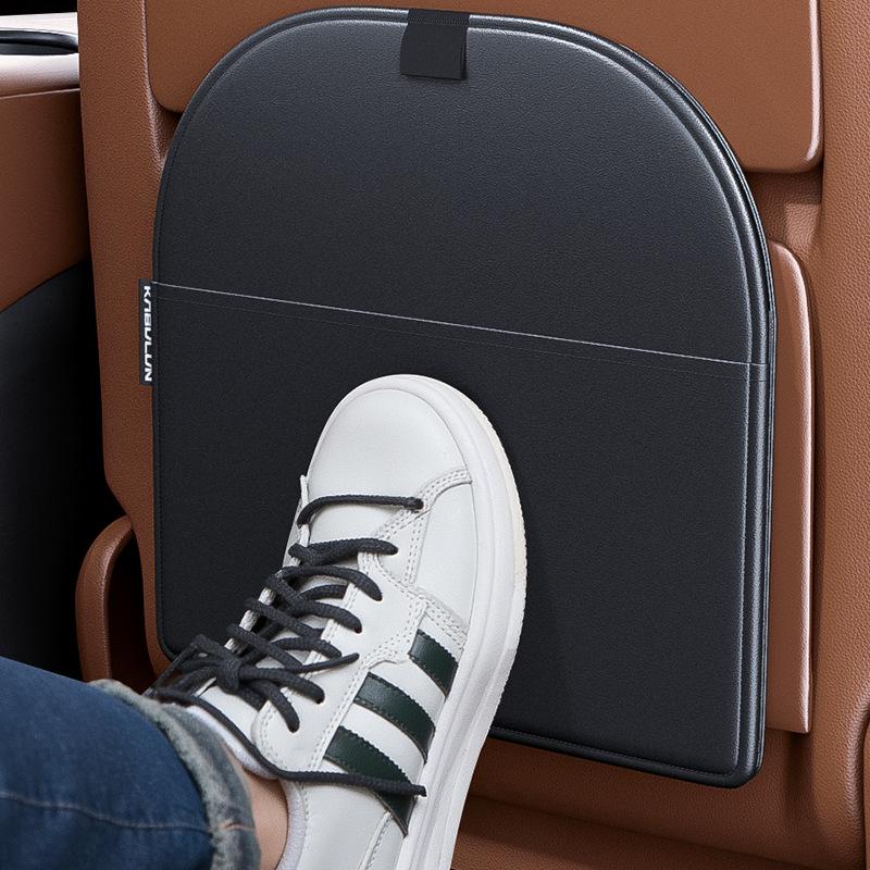 Hanging Car Trash Bag and Organizer – Multifunctional, High-End, Anti-Kick Design for Back Seat Storage