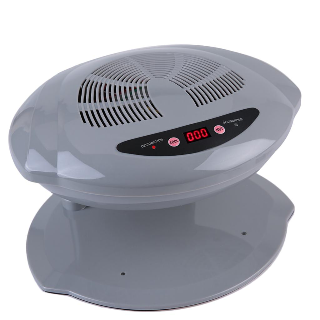 2 in 1 Grey CoolWarm Air Blow Temperature Sensor Nail Polish Dryer Machine