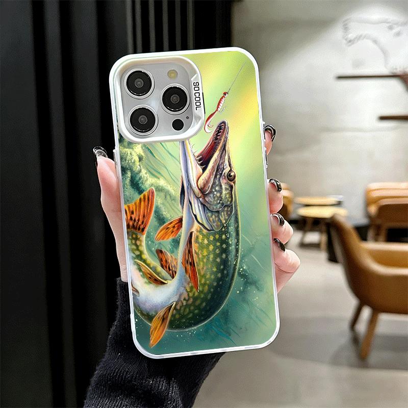 Carp Fish Fishing Rod Shockproof Phone Case for iPhone 17 Air 16 16E 15 Pro Max 14 Plus 13 Mini 12 Back Cover Anti Fall Fundas