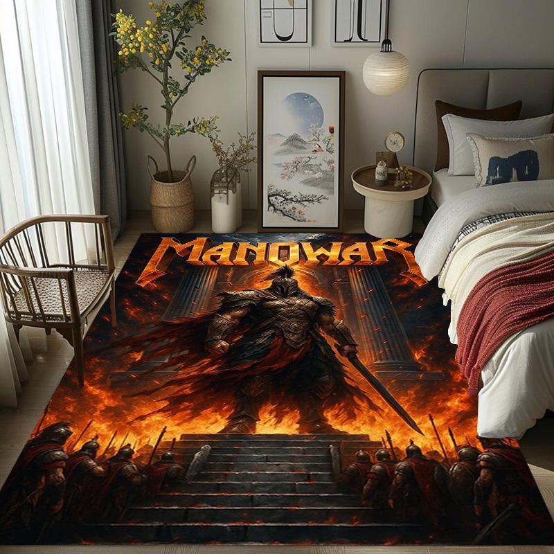 Manowar: Blood Kings carpet Doormat Living room and bedroom mats Dormitory decoration Bathroom mat Office chair cushion