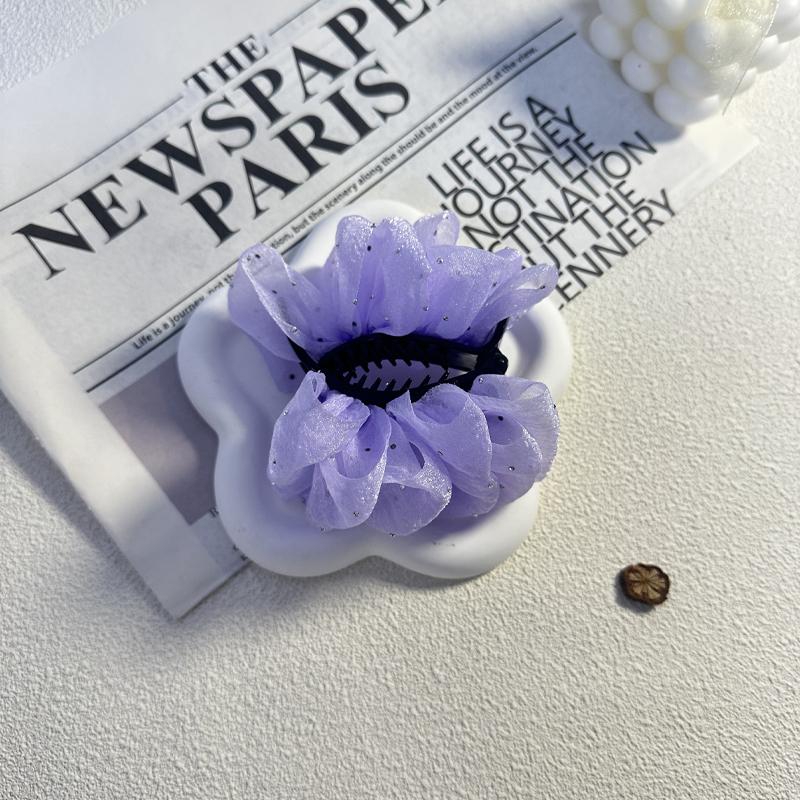 

Элегантный темперамент сетка пузырь заколка для волос для женщины простота пучок акула клипса модная девушка заколка для хвостика коготь для волос