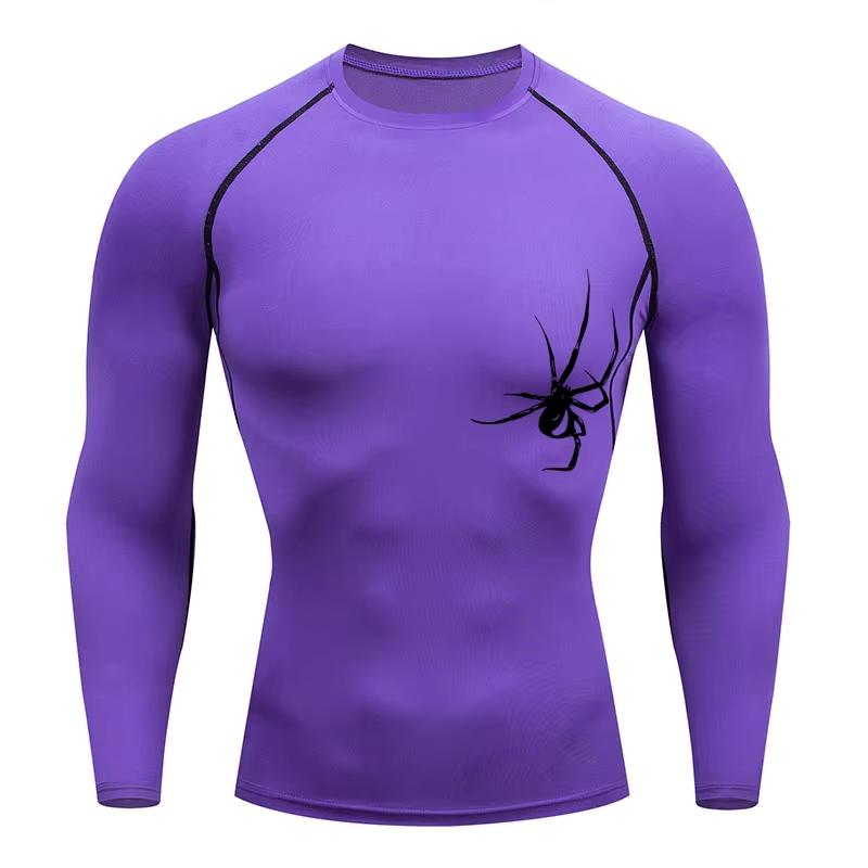 Men's T-shirt Men Running Sport T Shirt Men Compression Fitness Tops Tee Quick DryTight Training Gym Sport Running Shirts