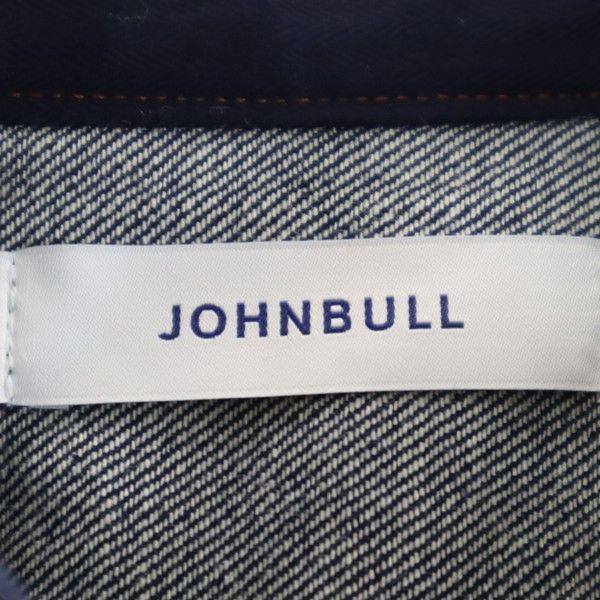 Unused Johnbull Long Sleeve Denim Shirt 38 Indigo Blue Eye Work Shirt Men's Used