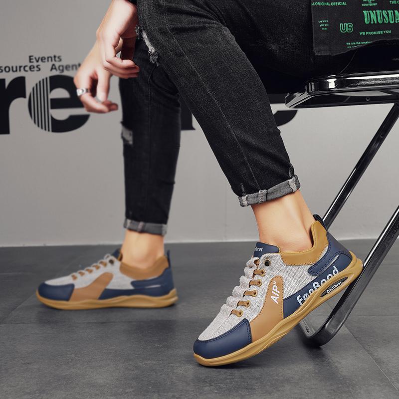 Summer Men's New Loafers Flat Canvas Breathable Casual Board Shoes Soft Soled Sports Running Shoes for Men Tenis Para Hombre