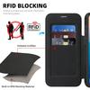 For iPhone 17 Pro Case Compatible with MagSafe RFID Blocking Card Holder Leather Phone Cover
