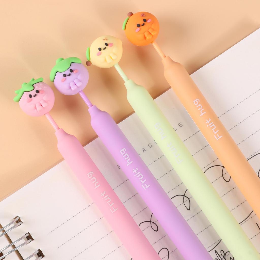 Cute Cartoon Shape Erasable Pen for Students - Black Ink