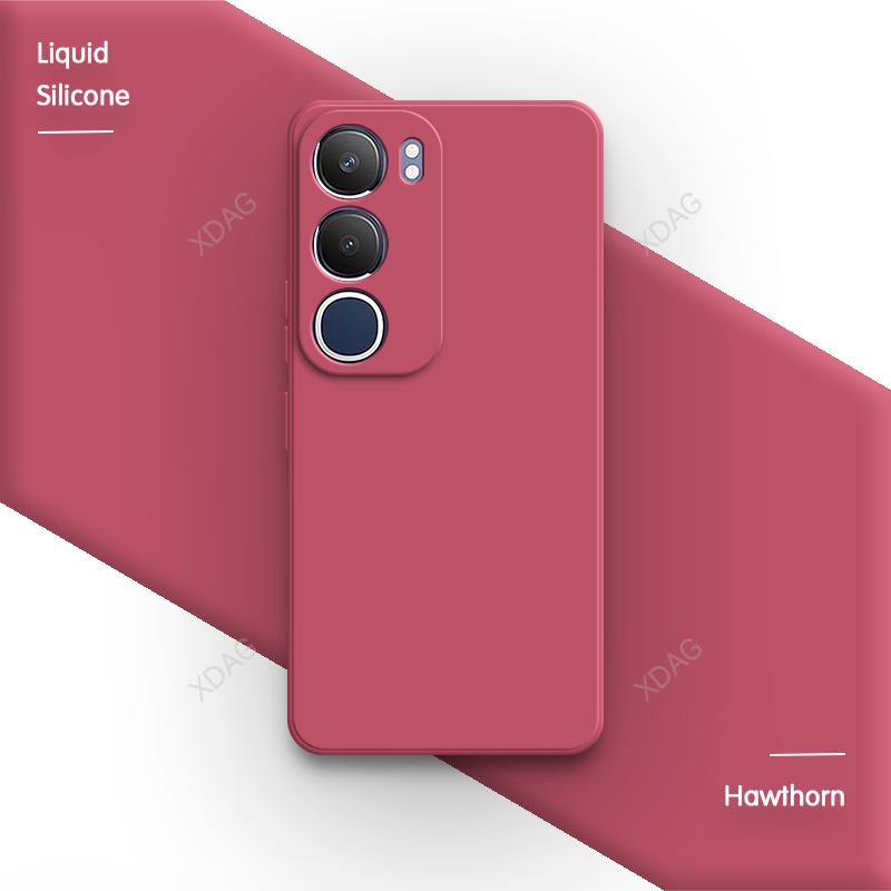 Basic Silicone Case Cover for VIVO Y19S 6.68" V2419 Funda Internal Flocking Original Lens Protection Soft Phone Back Shell Coque